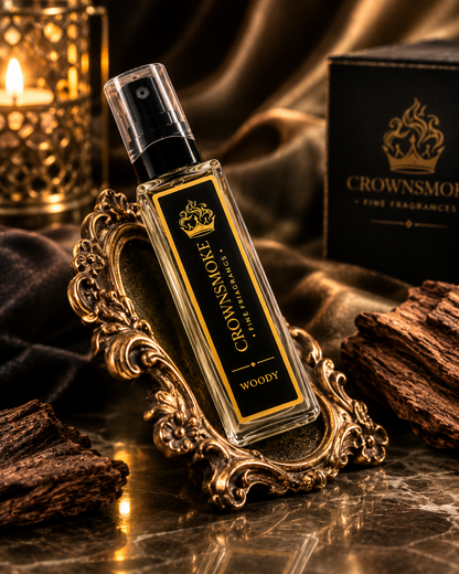 CrownSmoke Woody 10ml Perfume Tester | Luxury Woody & Earthy Extrait de Parfum