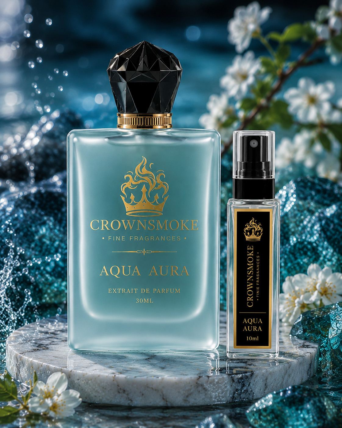 CrownSmoke Aqua Aura 10ml Perfume Tester