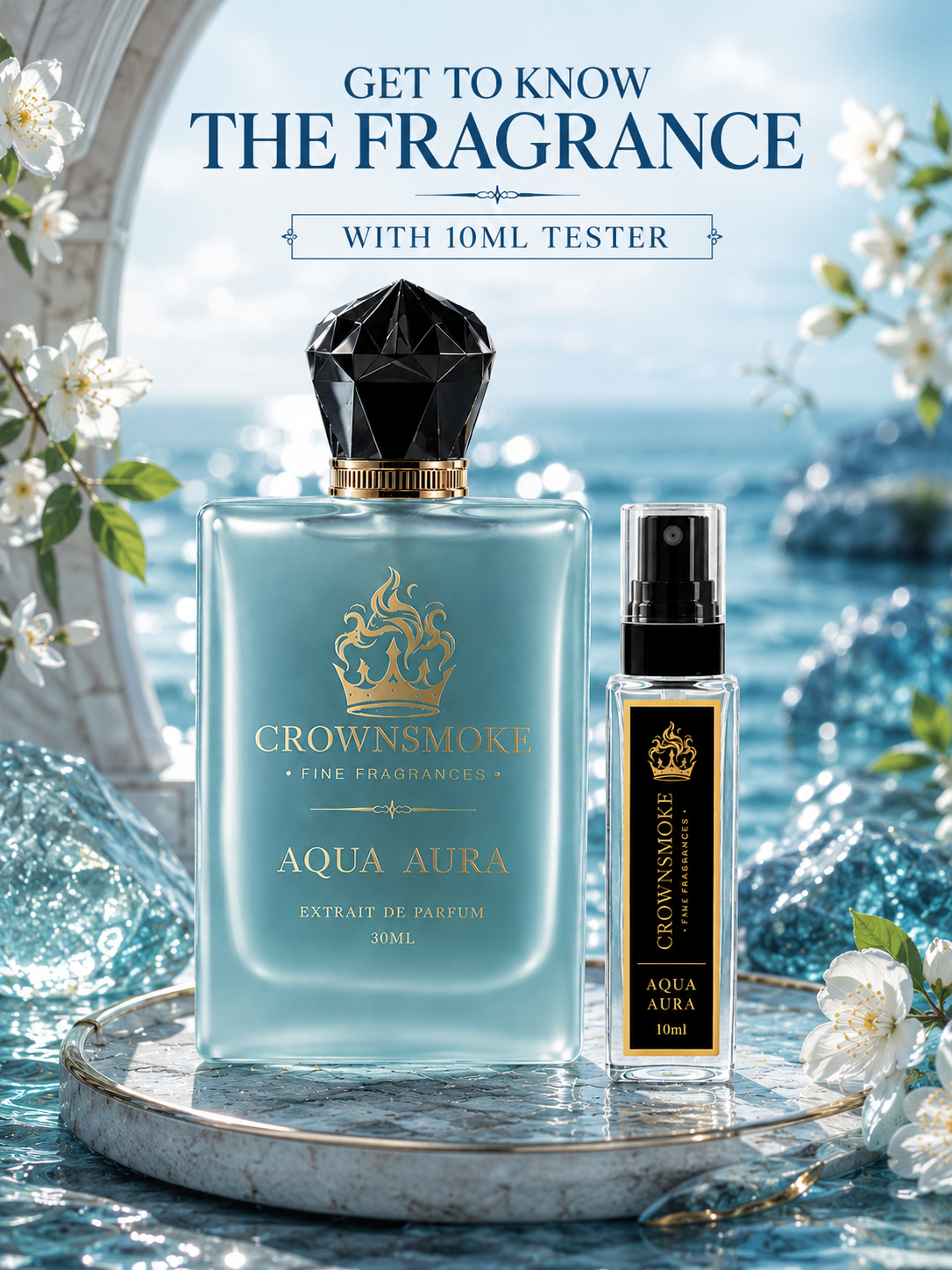 CrownSmoke Aqua Aura 10ml Perfume Tester