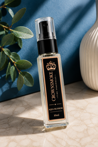 CrownSmoke Aqua Blossom 10ml Perfume Tester | Floral Fresh Eau de Parfum for Women