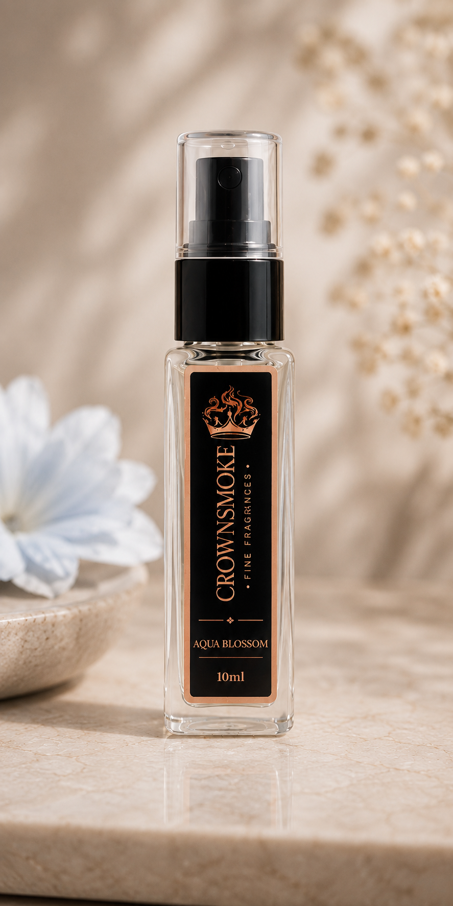 CrownSmoke Aqua Blossom 10ml Perfume Tester | Floral Fresh Eau de Parfum for Women