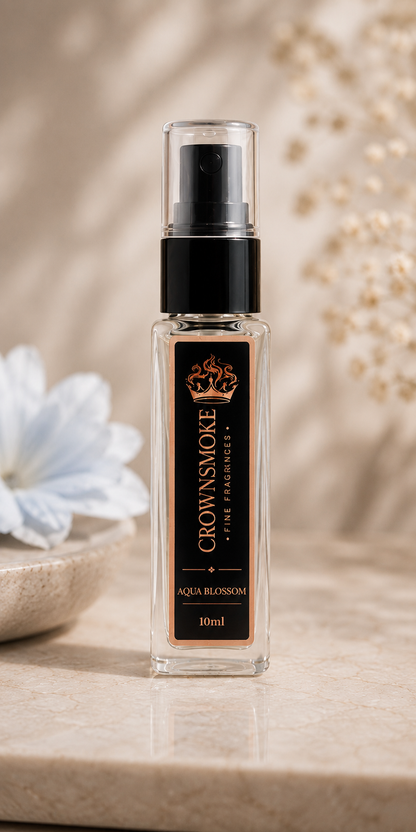 CrownSmoke Aqua Blossom 10ml Perfume Tester | Floral Fresh Eau de Parfum for Women