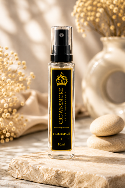 CrownSmoke Fresh Spice 10ml Perfume Tester | Luxury Long Lasting Spicy Extrait de Parfum