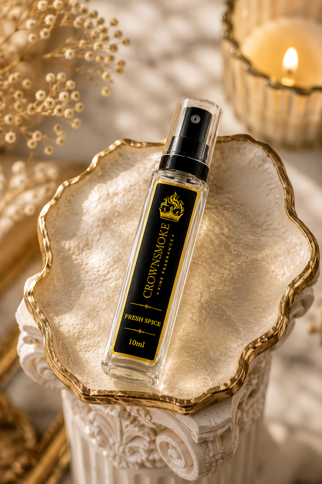 CrownSmoke Fresh Spice 10ml Perfume Tester | Luxury Long Lasting Spicy Extrait de Parfum